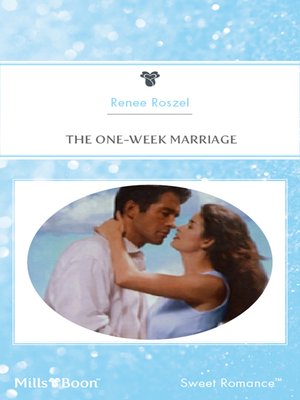 cover image of The One-Week Marriage